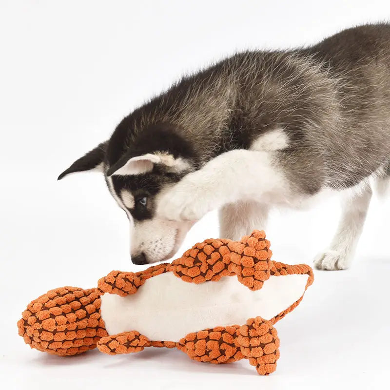 Dinosaur Plush Chew Toy – Fun Training & Exercise Toy for Dogs & Cats