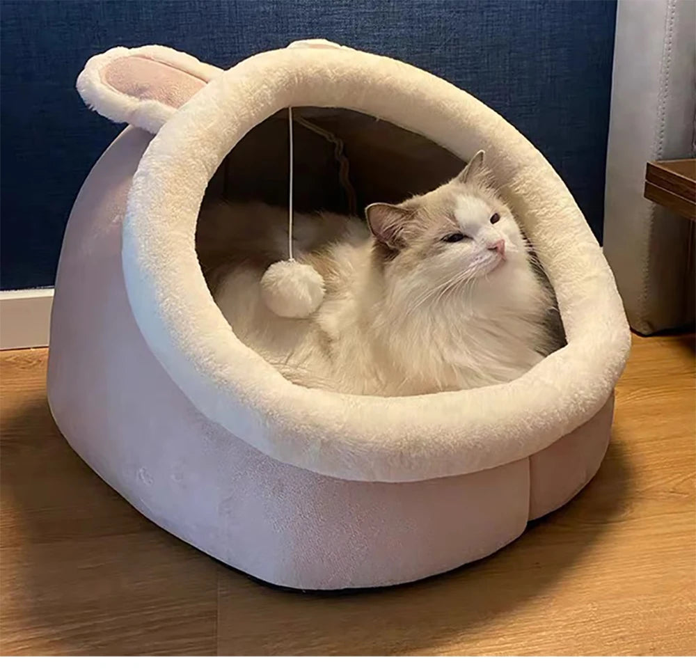 Foldable Deep Sleep Cat Bed