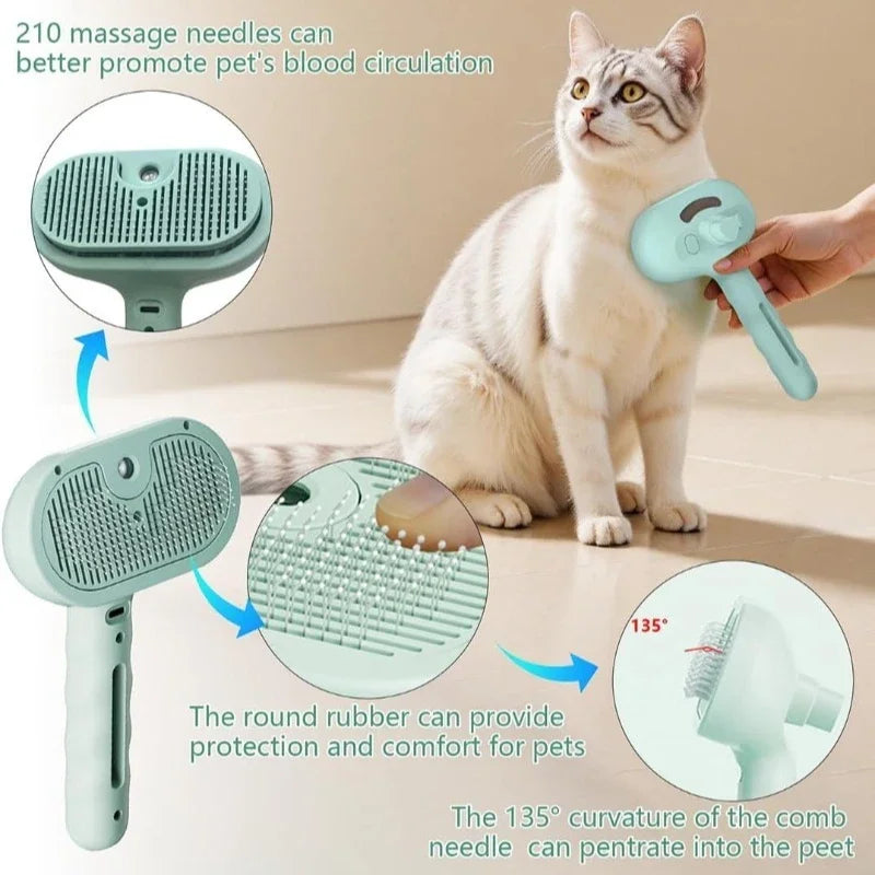 Electric Pet Hair Straightener & Comb – Massage & Hair Care for Cats