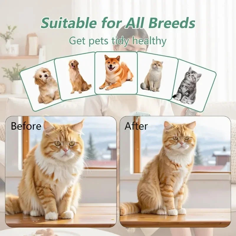 Electric Pet Hair Straightener & Comb – Massage & Hair Care for Cats