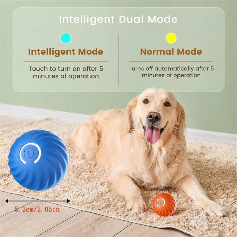 Smart Interactive Dog & Cat Toy Ball – USB Automatic Bouncing Ball
