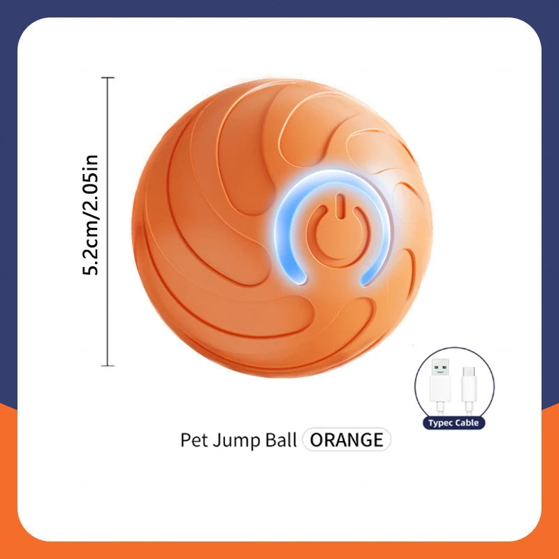 Smart Interactive Dog & Cat Toy Ball – USB Automatic Bouncing Ball