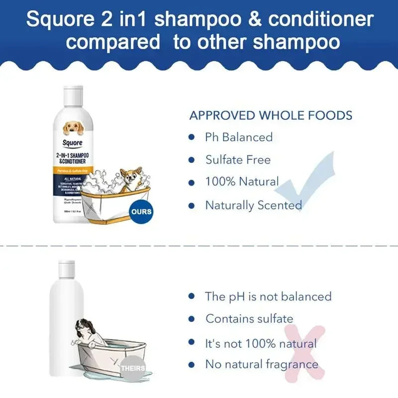 2-in-1 Puppy Shampoo & Conditioner – Natural Moisturizing Formula