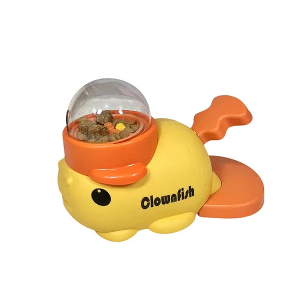 2-in-1 Automatic Dog Toy & Treat Dispenser – Cartoon Duck Feeder