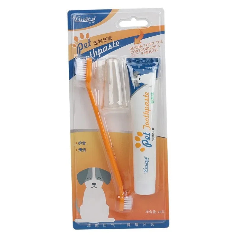 Pet Toothbrush and Toothpaste Kit