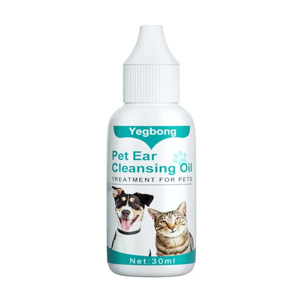 30ml Pet Ear Cleaning Solution – Mite & Odor Remover for Dogs & Cats