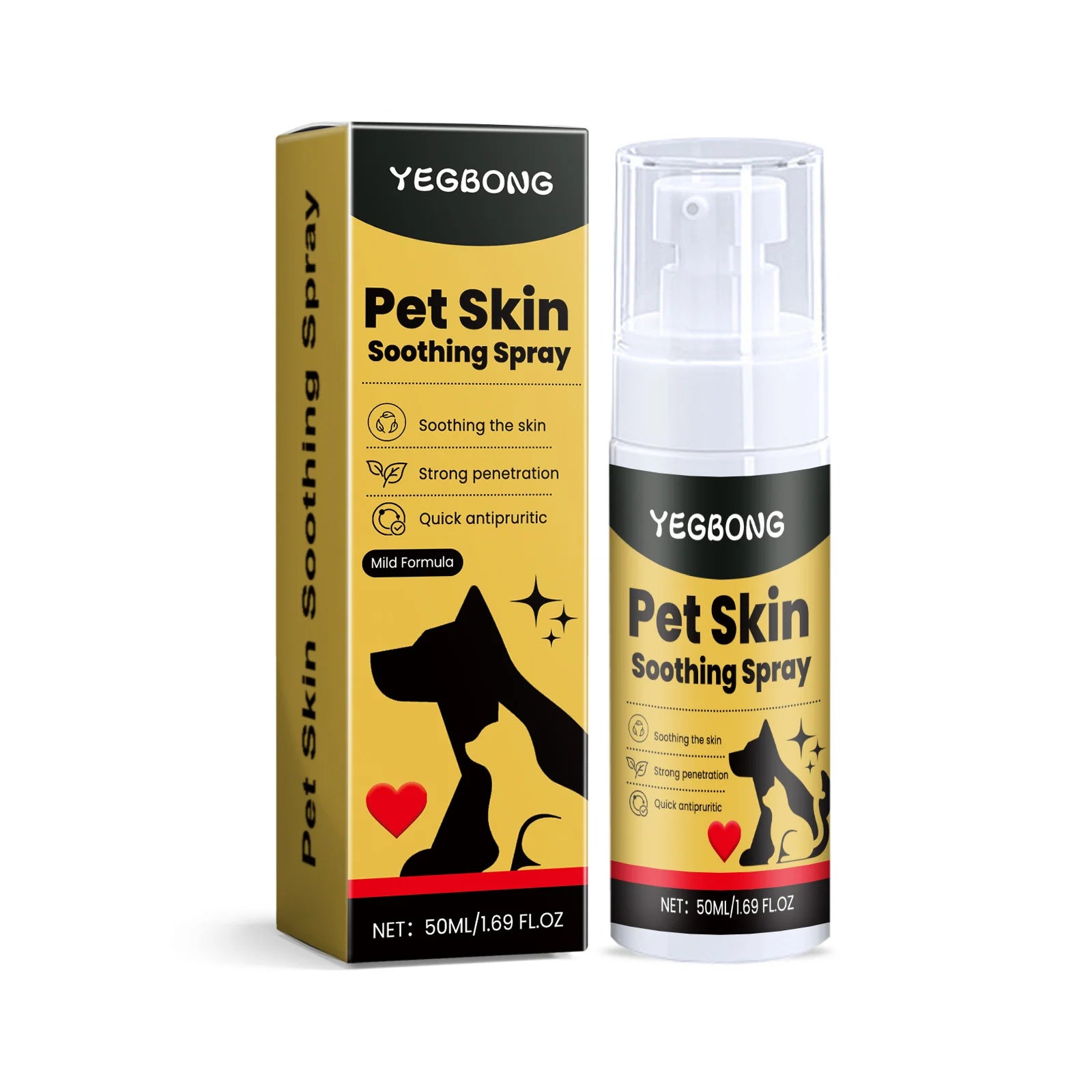 Pet Skin Care Spray – Itch Relief & Flea Control for Dogs & Cats