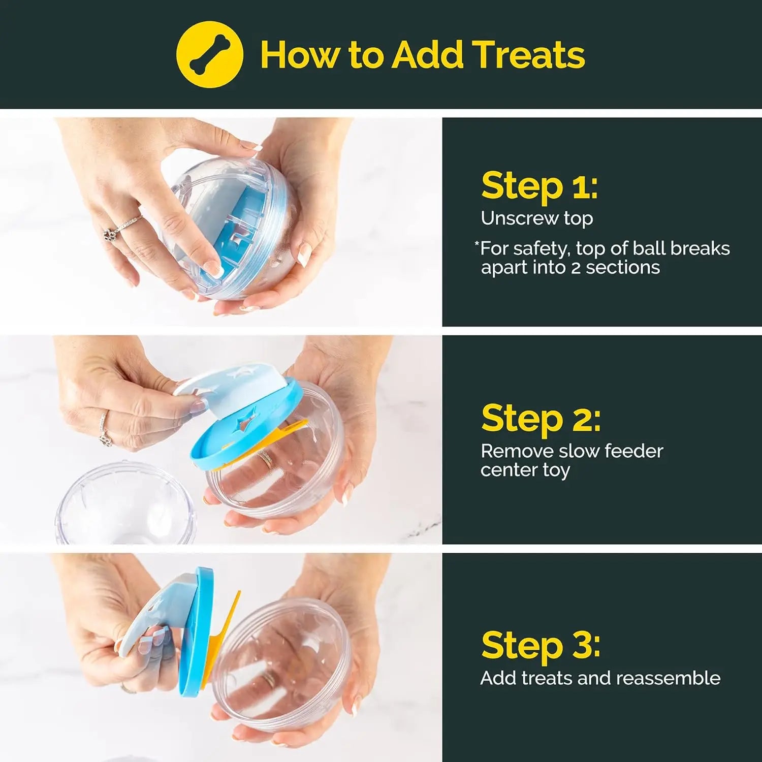 Interactive IQ Treat Ball Feeder