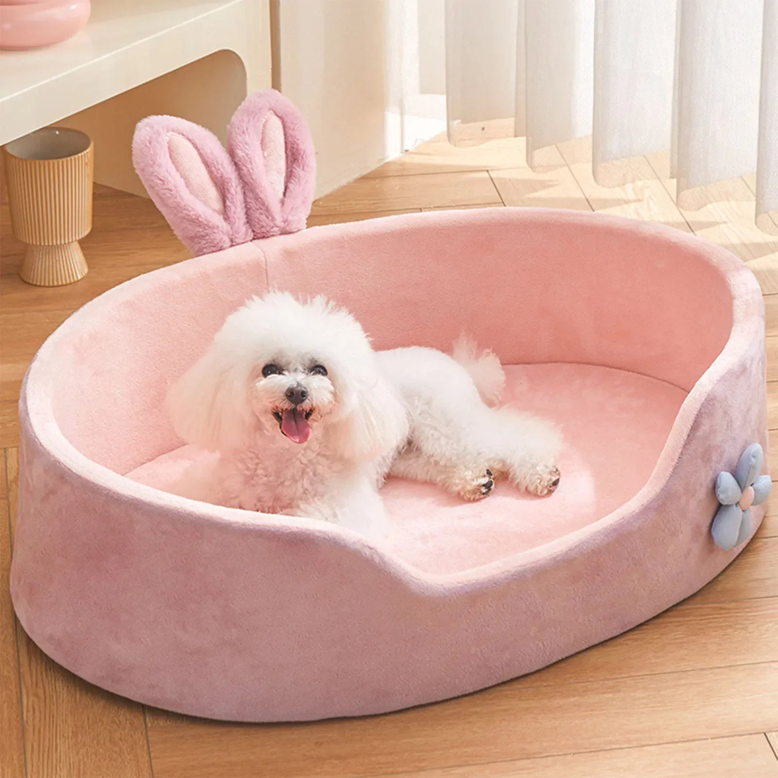 Soft Detachable Pet Bed – Washable Dog & Cat Sleeping Mat