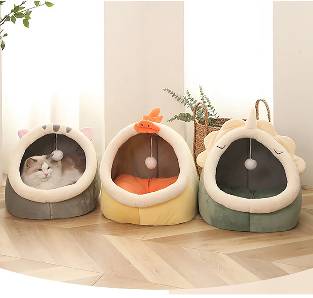 Foldable Deep Sleep Cat Bed