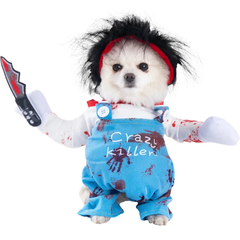 Halloween Dagger Pet Costume – Funny Knife Outfit for Dogs & Cats
