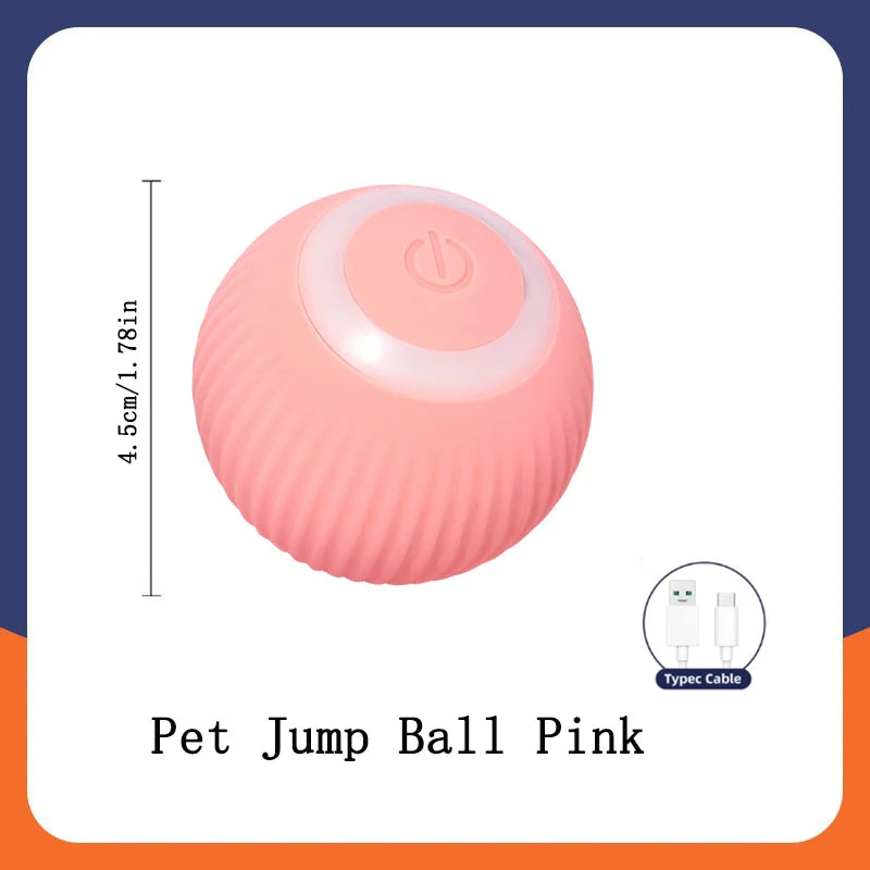Smart Interactive Dog & Cat Toy Ball – USB Automatic Bouncing Ball