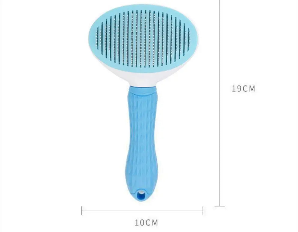 Pet Hair Brush & Stainless Steel Comb – Grooming Tool for Cats & Dogs