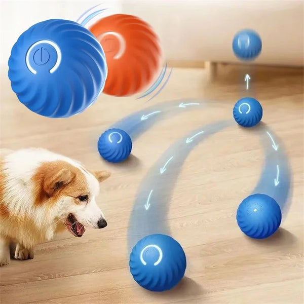 Smart Interactive Dog & Cat Toy Ball – USB Automatic Bouncing Ball