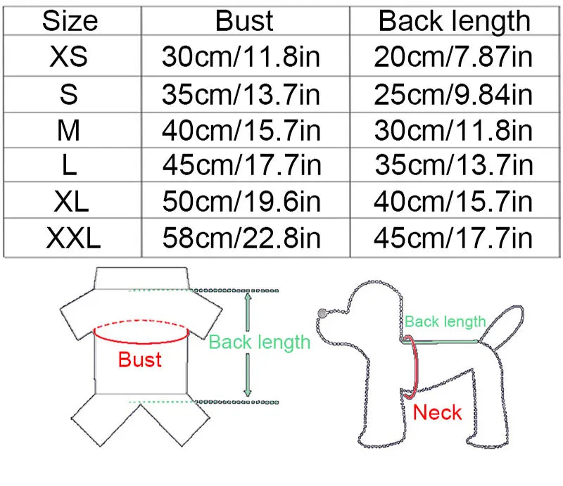 Warm Winter Dog Coat Sweatshirt