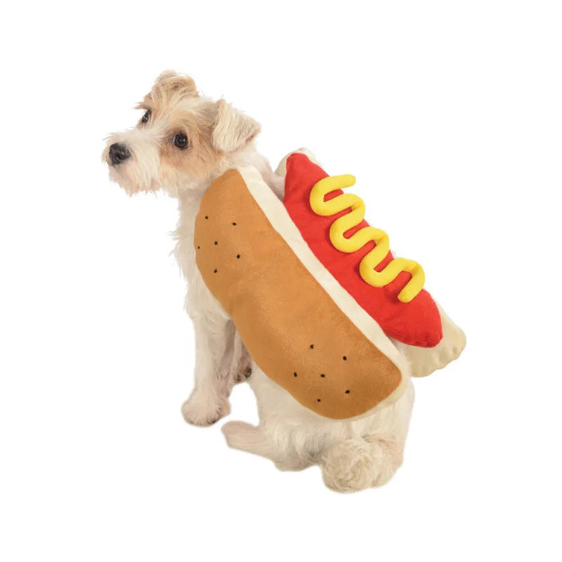 Funny Hot Dog Halloween Costume – Pet Outfit for Dogs & Cats