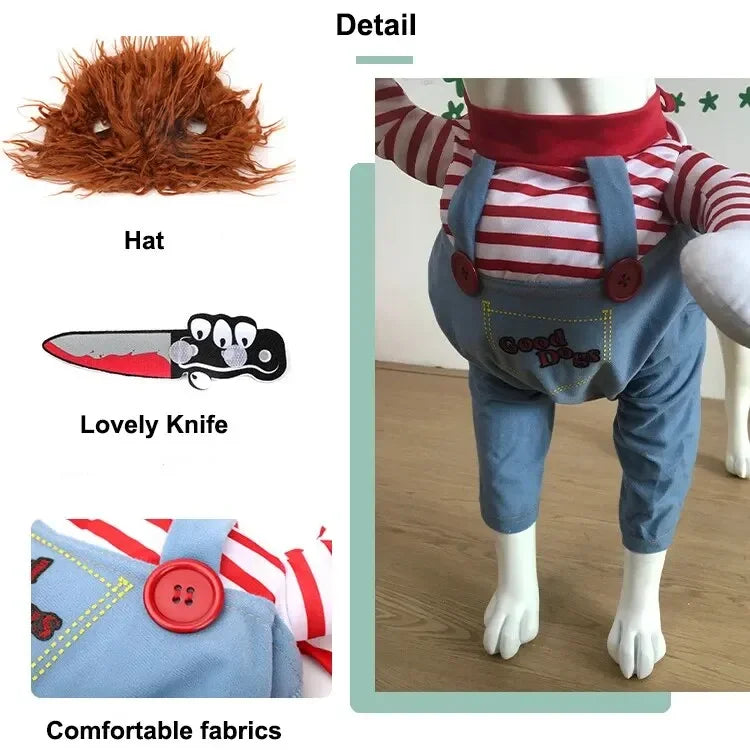 Halloween Dagger Pet Costume – Funny Knife Outfit for Dogs & Cats