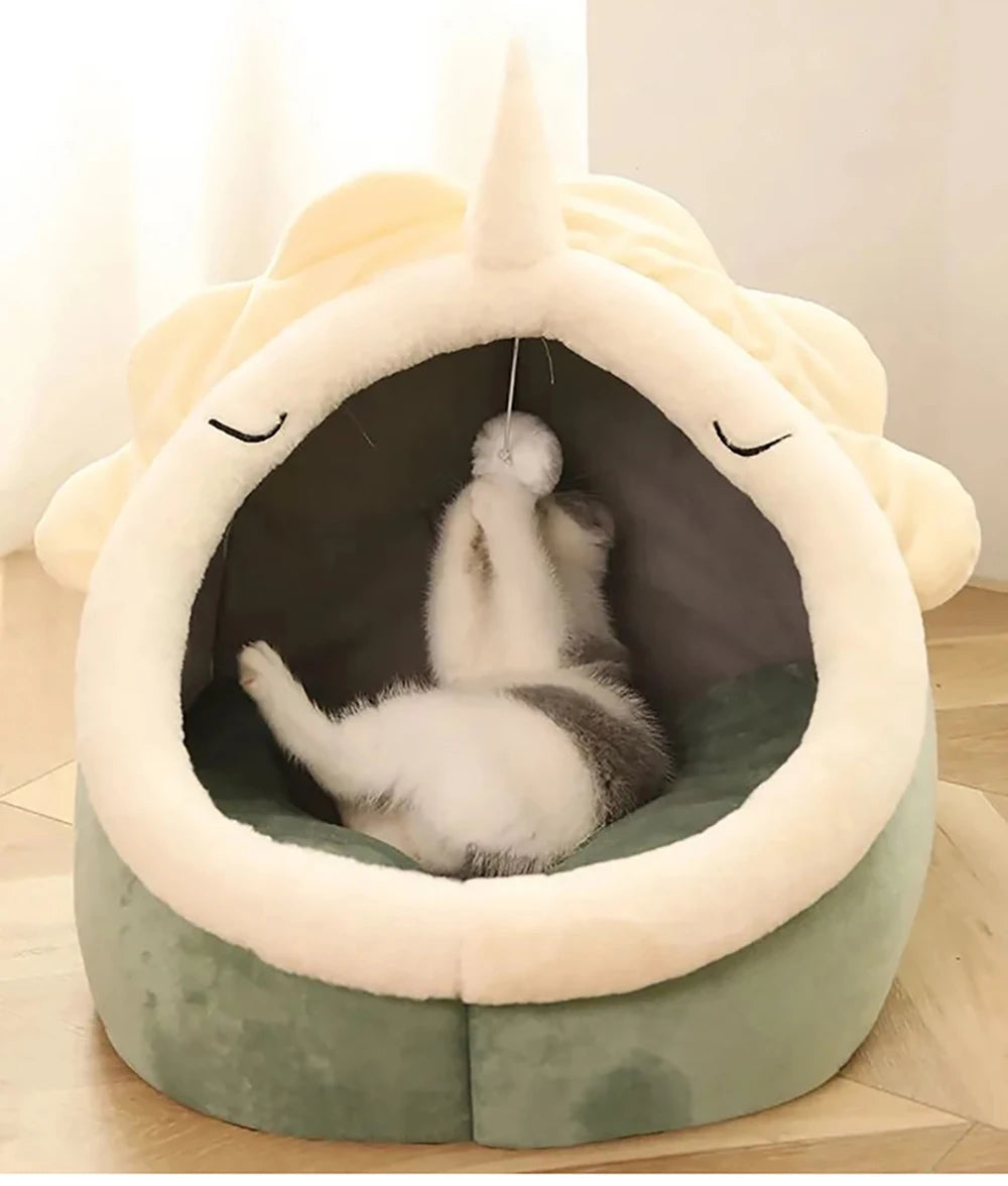 Foldable Deep Sleep Cat Bed