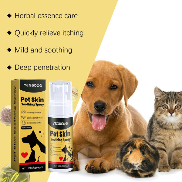 Pet Skin Care Spray – Itch Relief & Flea Control for Dogs & Cats