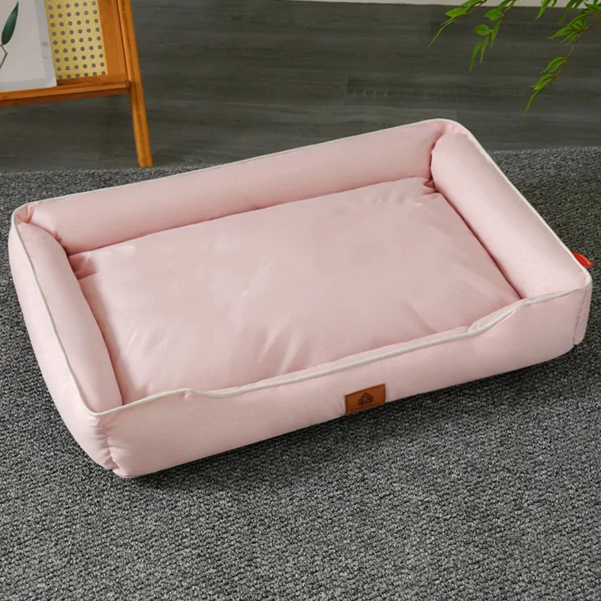 Four-Season Square Dog & Cat Bed – Waterproof Thick Mattress