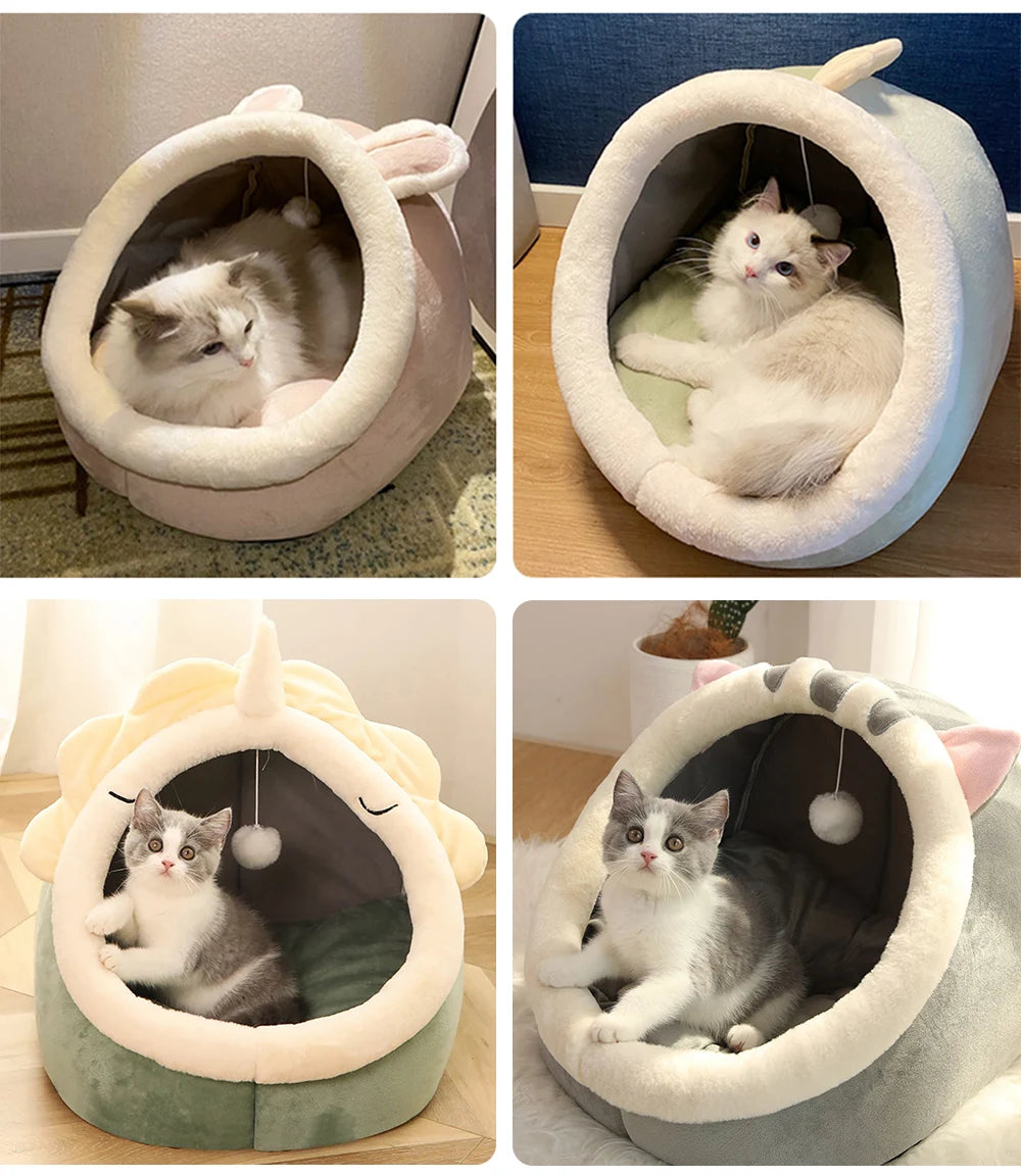 Foldable Deep Sleep Cat Bed