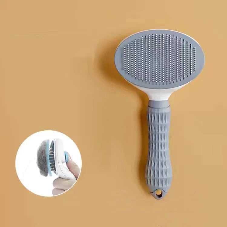 Pet Hair Brush & Stainless Steel Comb – Grooming Tool for Cats & Dogs
