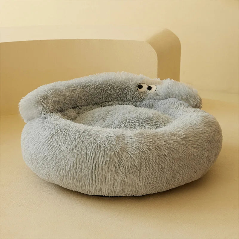 Super Plush Cat & Dog Bed – Warm Sleeping Nest & Cushion