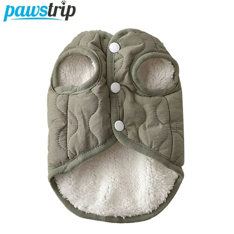 Thickened Warm Dog Jacket – Fleece Winter Coat for Small & Medium Dogs