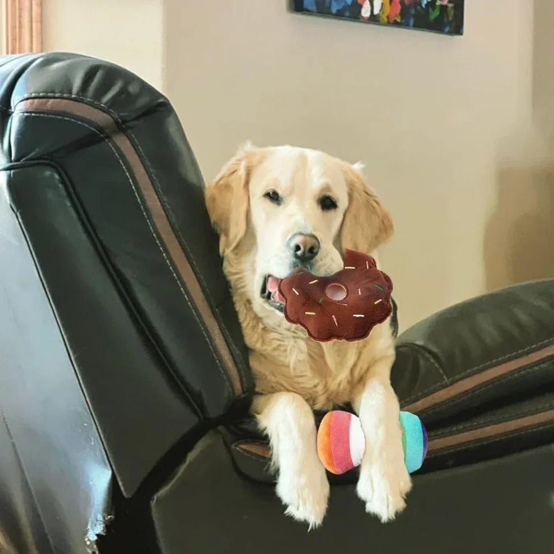 Plush Puppy Squeaky Toy Set