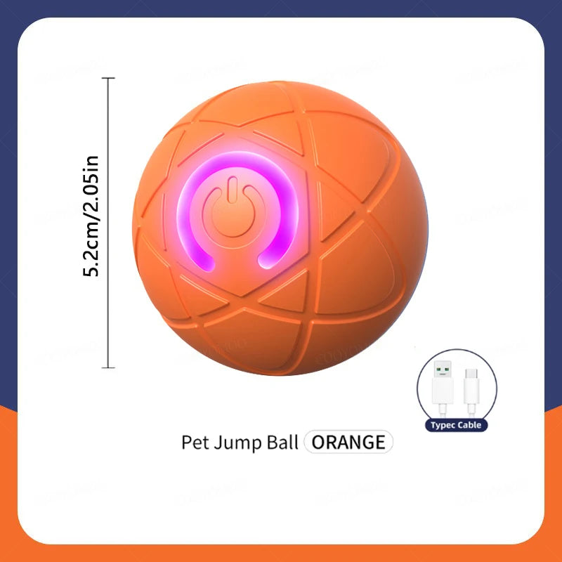 Smart Interactive Dog & Cat Toy Ball – USB Automatic Bouncing Ball