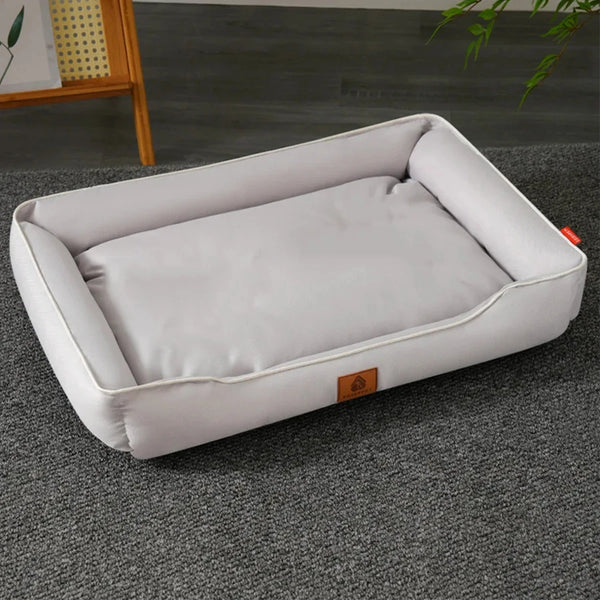 Four-Season Square Dog & Cat Bed – Waterproof Thick Mattress