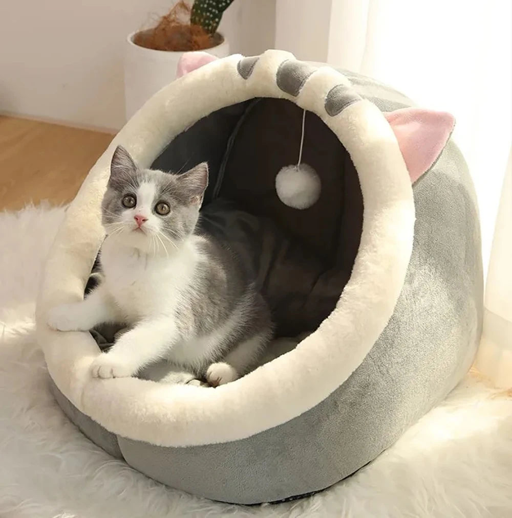 Foldable Deep Sleep Cat Bed