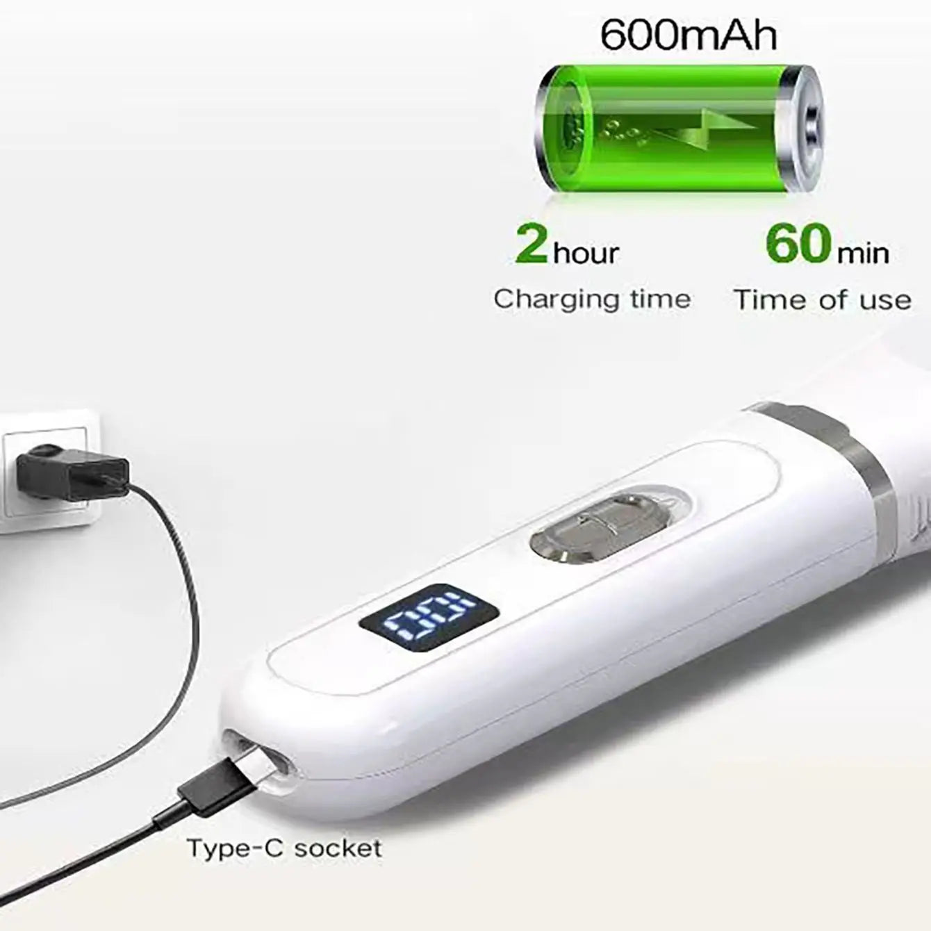 Professional Silent USB Dog Clippers