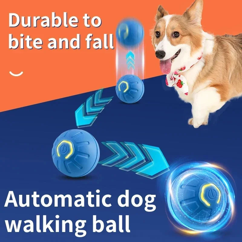 Smart Interactive Dog & Cat Toy Ball – USB Automatic Bouncing Ball