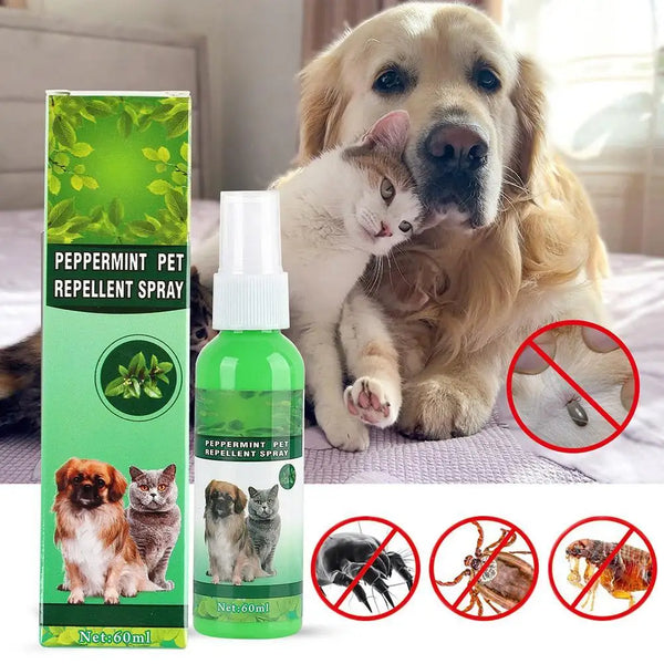 60ml Pet Flea Killer Drops – Anti-Flea & Tick Treatment for Cats & Dogs