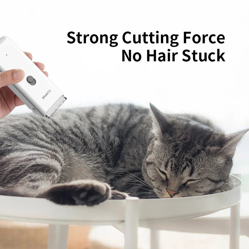 Cordless Dog & Cat Hair Clipper – Rechargeable Low-Noise Trimmer