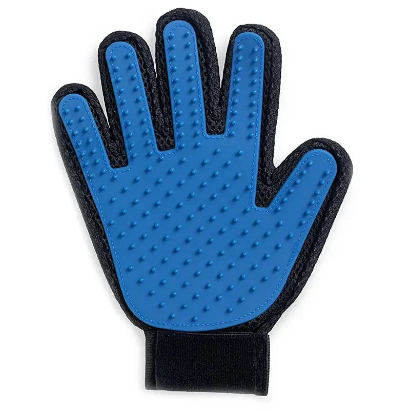 Silicone Pet Grooming Gloves – Hair Brush & Hair Removal for Cats & Dogs