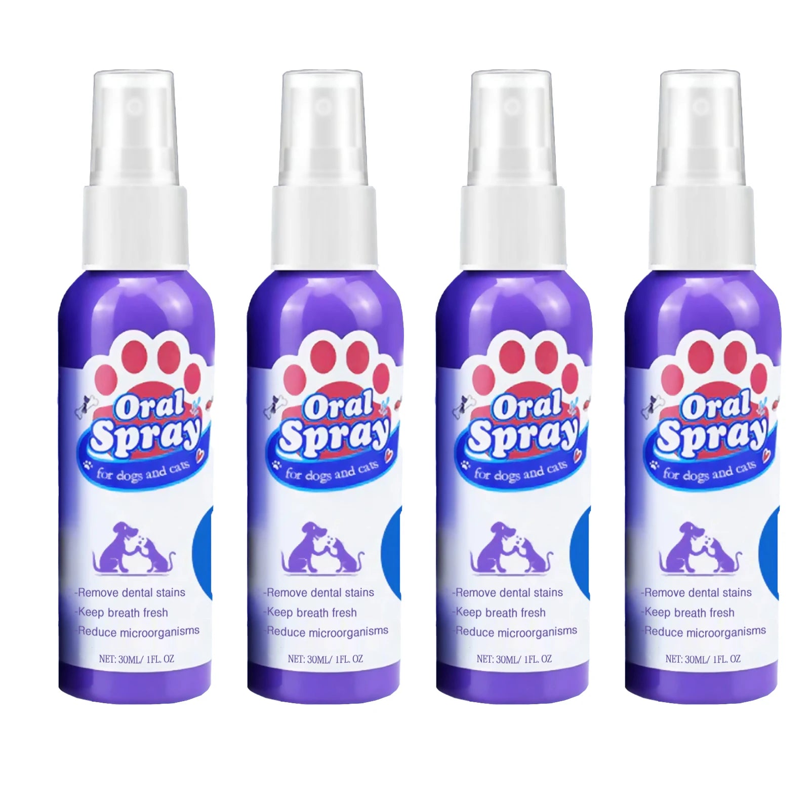 Pet Dental Spray for Dogs & Cats – Fresh Breath & Tartar Care