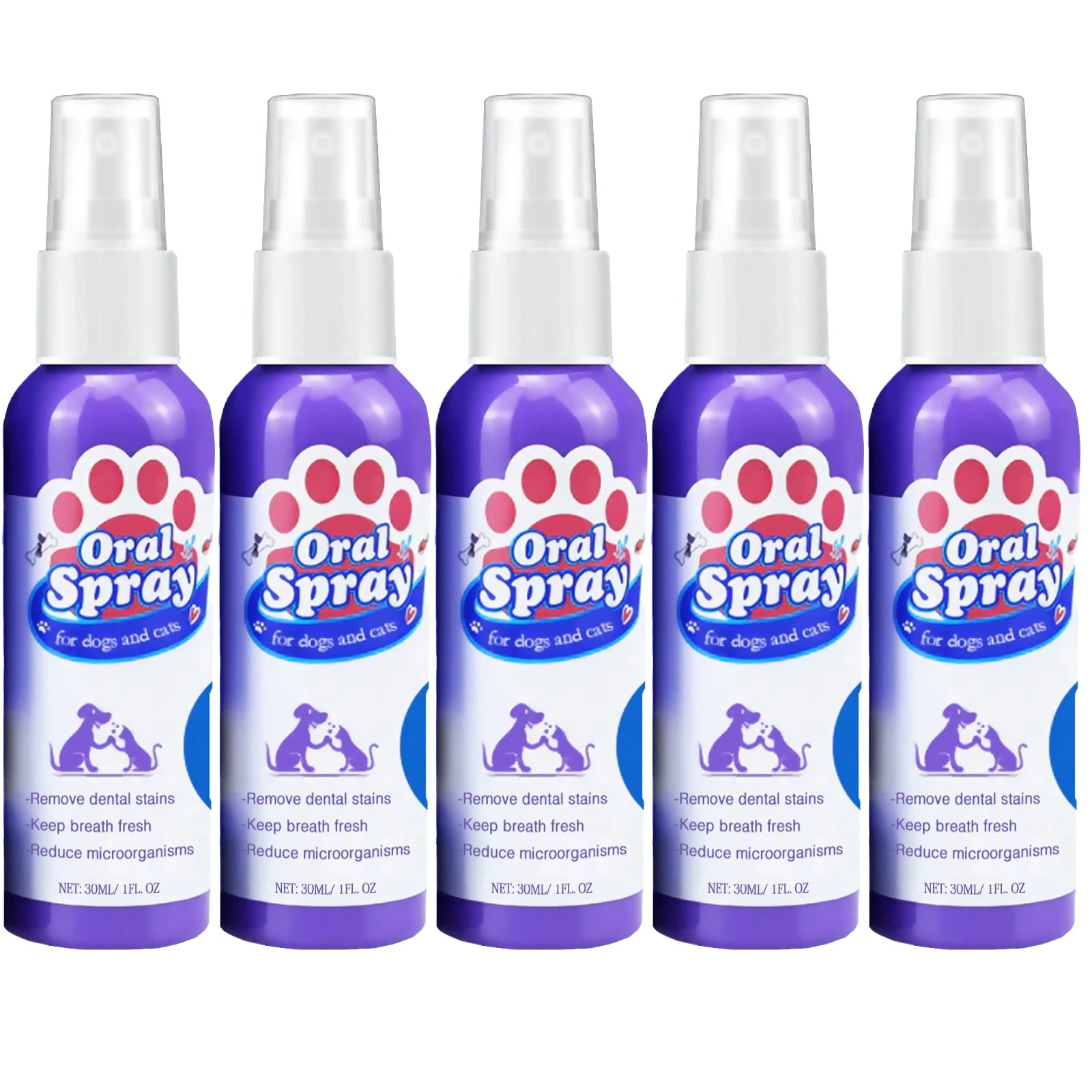 Pet Dental Spray for Dogs & Cats – Fresh Breath & Tartar Care