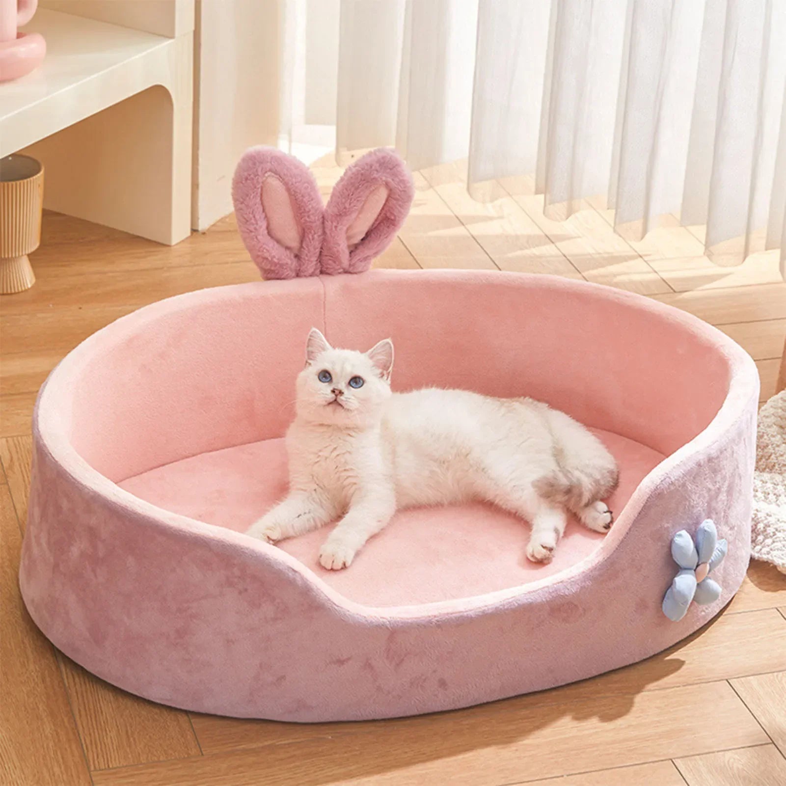 Soft Detachable Pet Bed – Washable Dog & Cat Sleeping Mat