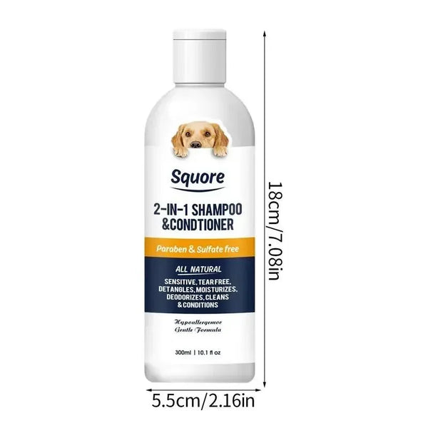 2-in-1 Puppy Shampoo & Conditioner – Natural Moisturizing Formula