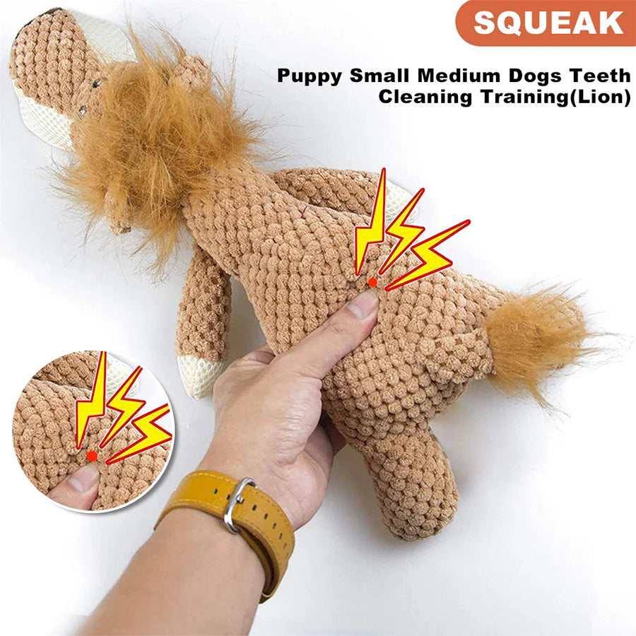 Squeaky Plush Dog Toy Toy For Small & Medium Dogs