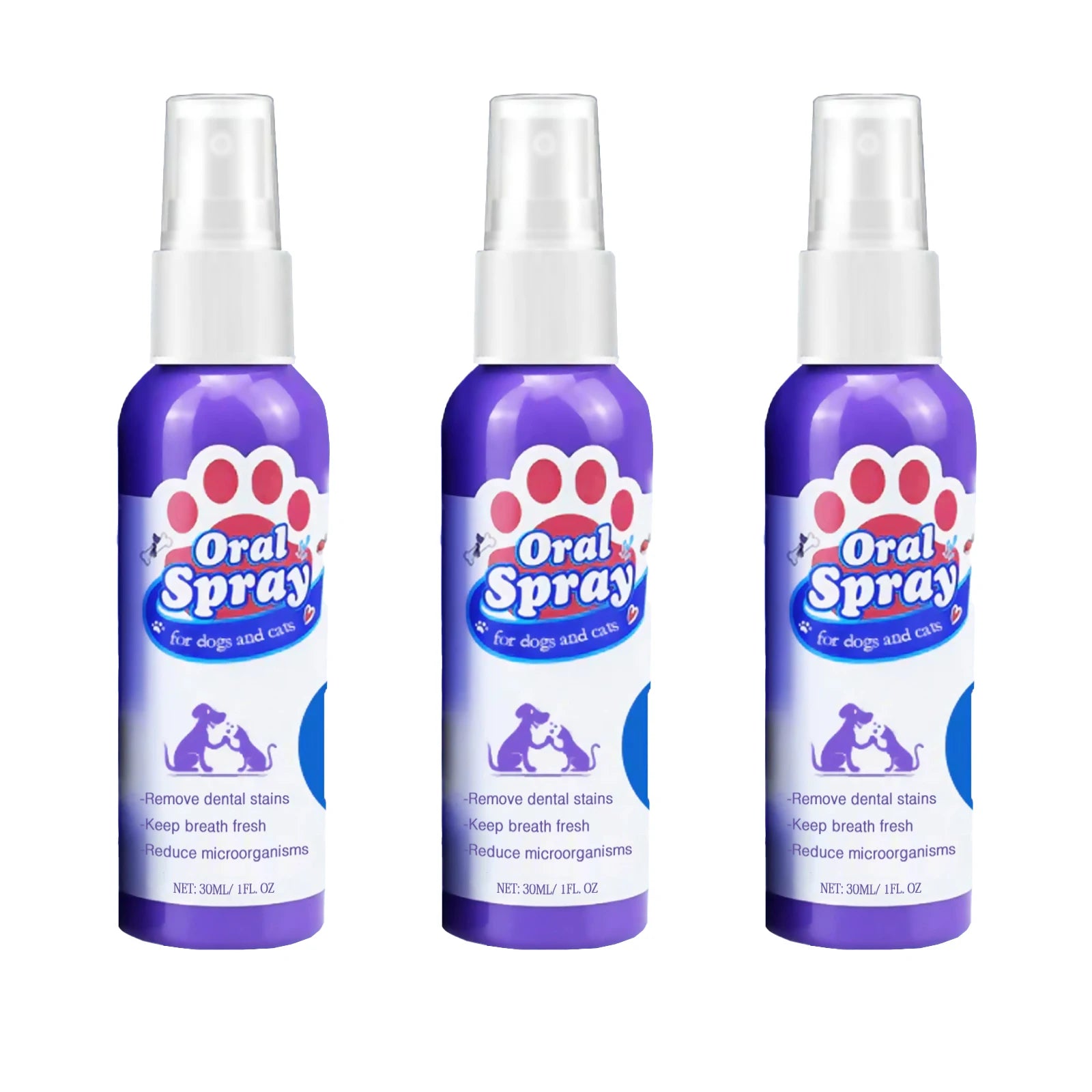 Pet Dental Spray for Dogs & Cats – Fresh Breath & Tartar Care