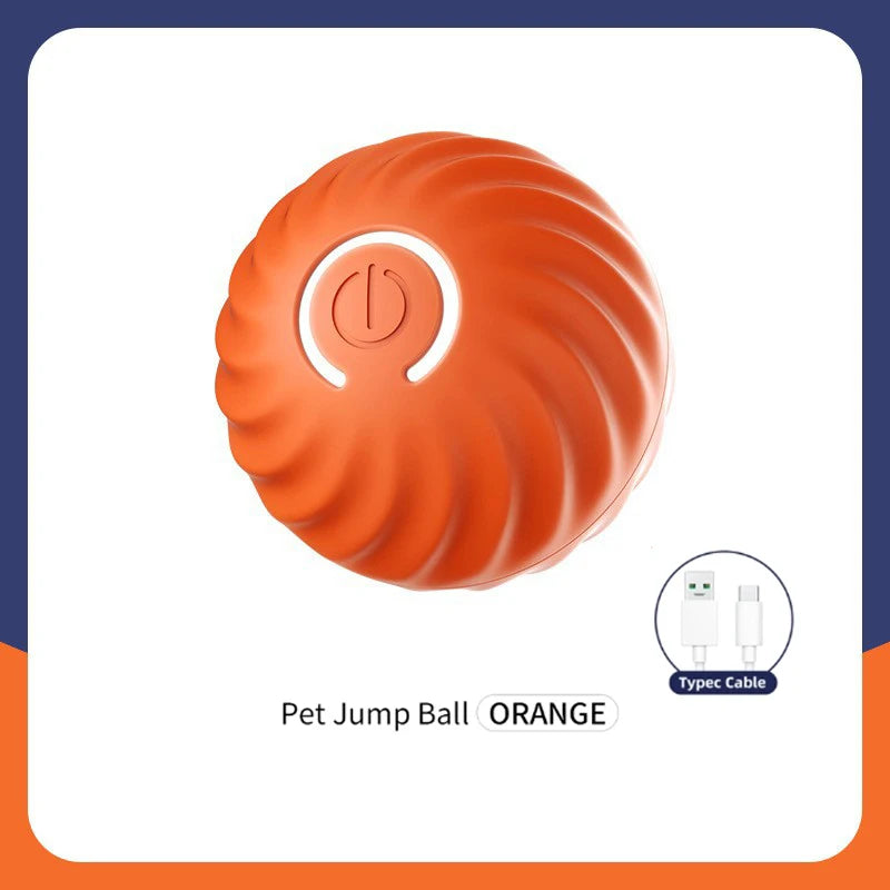 Smart Interactive Dog & Cat Toy Ball – USB Automatic Bouncing Ball