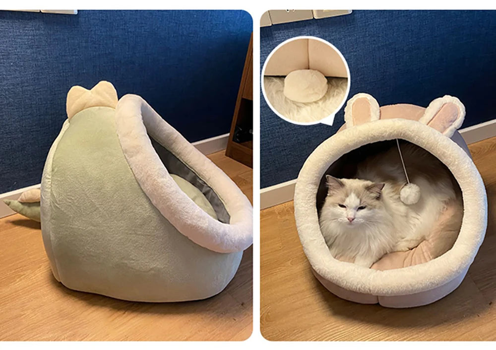 Foldable Deep Sleep Cat Bed